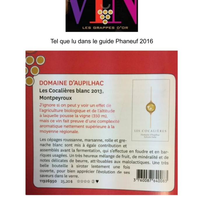 Tel que lu dans 7 Jours